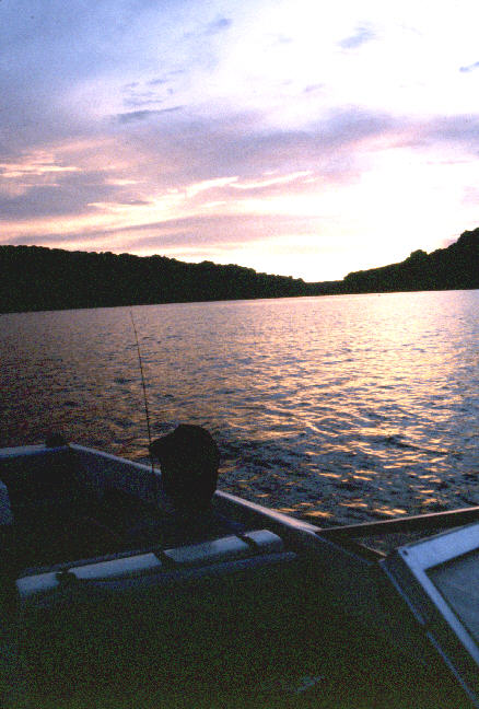 A little sunset fishing on Lake Powell.