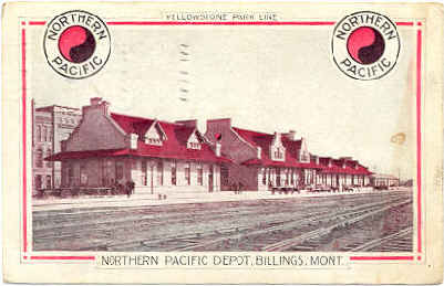 NP Billings, Mont. depot.