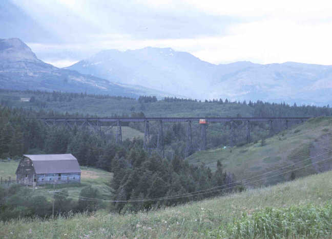 East Glacier RR bridge.