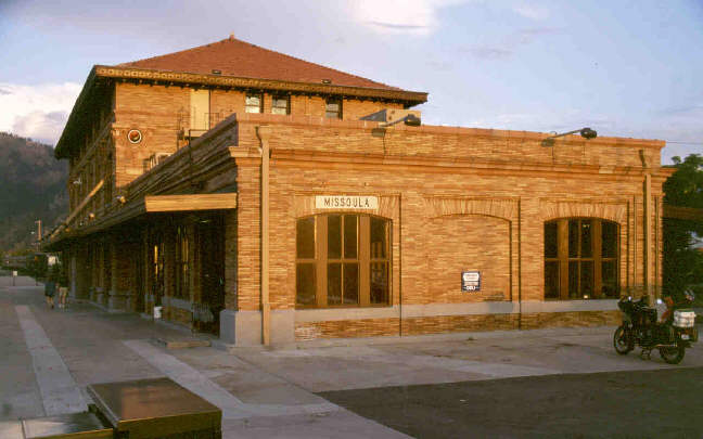 Northern Pacific depot at Missoula, Montana.