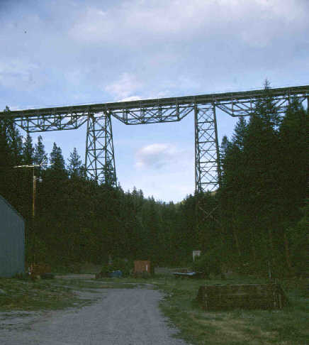 A Northern Pacific high bridge.
