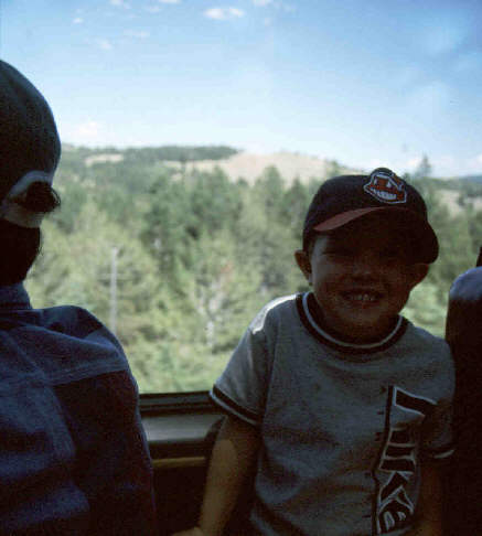 2000 NPRHA excursion train, kid definately having fun.