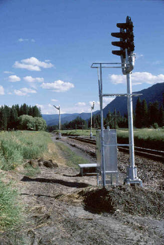 An old NP semiphore in western Montana.