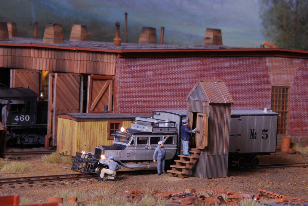 Ridgway Roundhouse diorama by Kevin Shanahan and Phil Gazzano